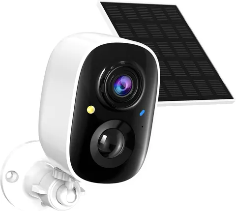 2K FHD Smart Wireless Security Camera Indoor/Outdoor,Solar Powered Wifi Camera w