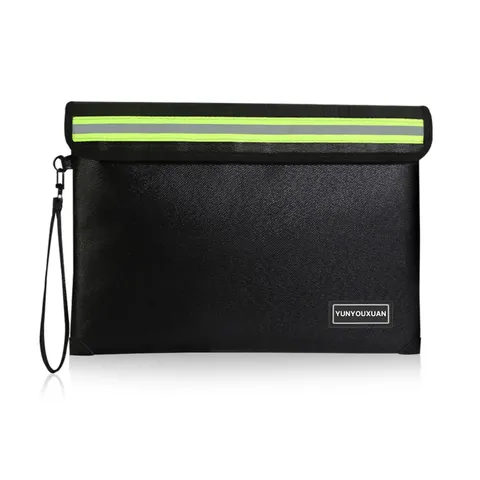 5200°F Fireproof Document Bag with Zipper (11"x7.9"), 8 Layers Fire Insulatio...