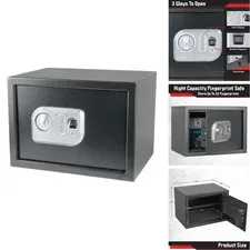 Stalwart 65-FIN-25-GRY Electronic Safe - Dark Gray