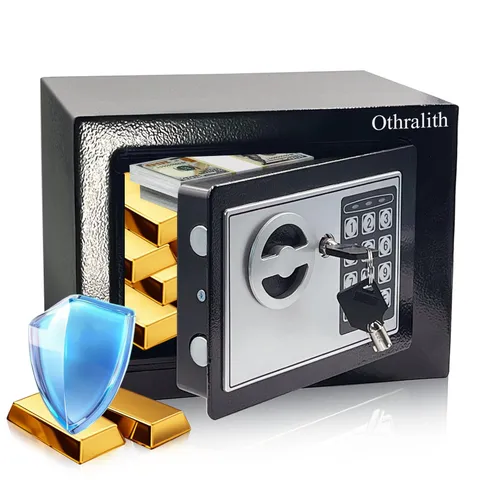 Small Safe Box for Money, 0.23 Cu Ft Mini Kids Safes Security Safety Lock Box...
