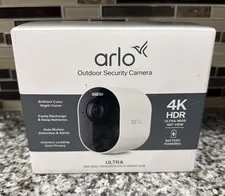 NEW Arlo Ultra 3rd Gen 4K HDR Add On Outdoor Security Camera Wireless (Battery)
