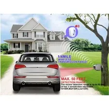 Solar Driveway Alarm System - Weatherproof Motion Sensor