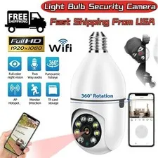 360° 1080P IP E27 Light Bulb Camera