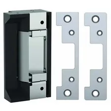 Electric Door Strike, 12/24V AC/DC, 1 3/4 in Wd, 4 7/8 in Ht, Cylindrical,