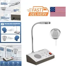 Dual Way Window Intercom System for Ticket Window and Bank High Sensitivity Mic