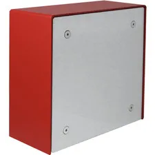 Viking VE-5X5-PNL-RD Red 5x5 Surface Mount Box with Blank Aluminum Panel