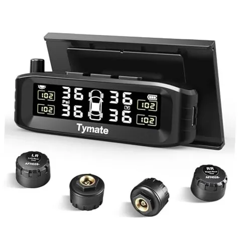 TM8 Tire Pressure Monitoring System, Wireless Solar TPMS with 4 External