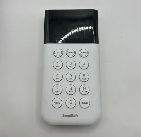 SimpliSafe Home Security System Keypad Remote White Model SSKP3 Tested Works