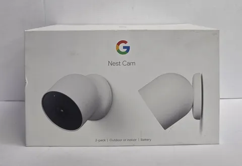 Google G3AL9 Nest Cam Outdoor (wired, 2nd gen) 2K Video and Gemini 2-Pack Snow 