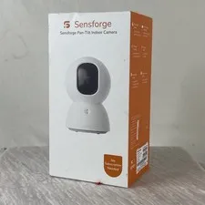Sensforge SF-C2 Pan-Tilt Indoor Security Camera AI Human Tracking WiFi White