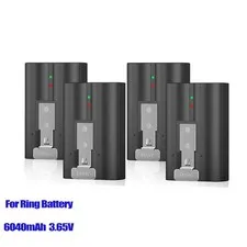 4 Pack Ring V4 Battery for Ring camera Doorbell Solar Floodligh 2/3/4/3 plus US