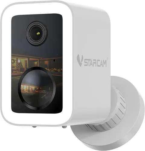 VSTARCAM 2K Security Camera Wireless Outdoor, No-Drill Magnetic & Adhesive Mount
