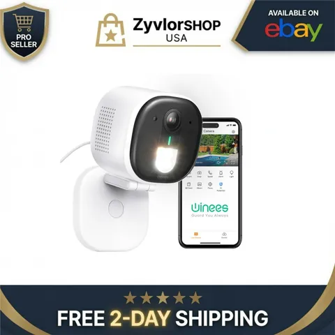 Winees 2K Outdoor Security Camera Wi-Fi Indoor IP65 Color Night Vision