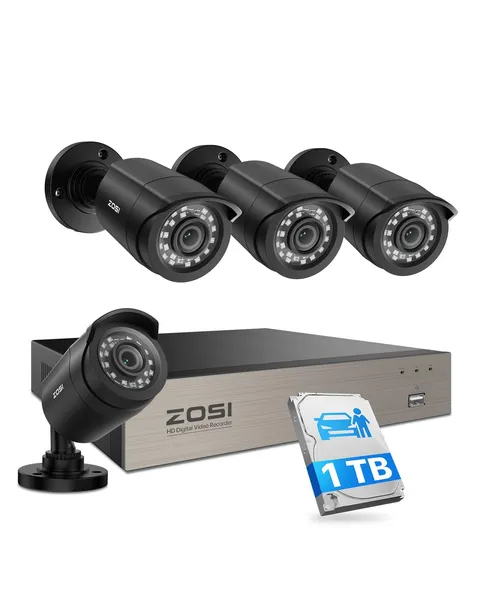 ZOSI 3K Lite Security Camera System with AI Human Vehicle Detection,H.265+ 8CH
