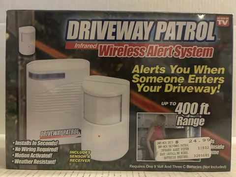 Driveway Patrol Infrared Wireless Alert System As Seen On TV - Sealed
