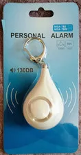 ROHS 130dB Personal Safety Alarm Keychain SOS Emergency Self Defense White New