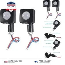 2PCS Human Body Infrared Sensor Adjustable PIR Motion Sensor Detector Outdoor...