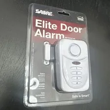 Sabre HS-EDA 120 dB AAA Battery Elite White Plastic Door Alarm 4 Lx3 Hx1.1 W in.