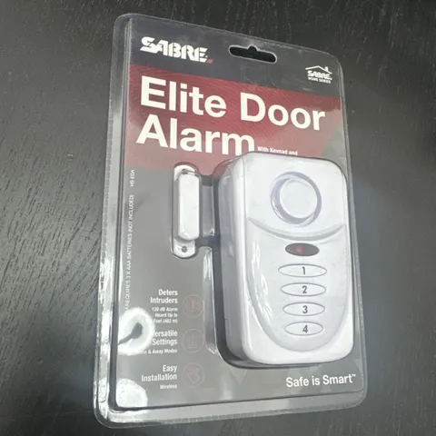 Sabre HS-EDA 120 dB AAA Battery Elite White Plastic Door Alarm 4 Lx3 Hx1.1 W in.