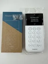 SimpliSafe Home Security System Wireless Security Keypad KP3W 3rd Gen White