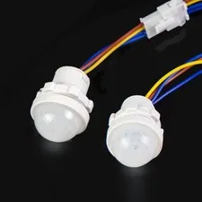 2PCS AC 240V PIR Infrared Body Motion Sensor Detector Control Switch Light Lamp