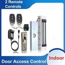 Door Access Control System, Electric Magnetic Lock, 2 Wireless Remote Controls
