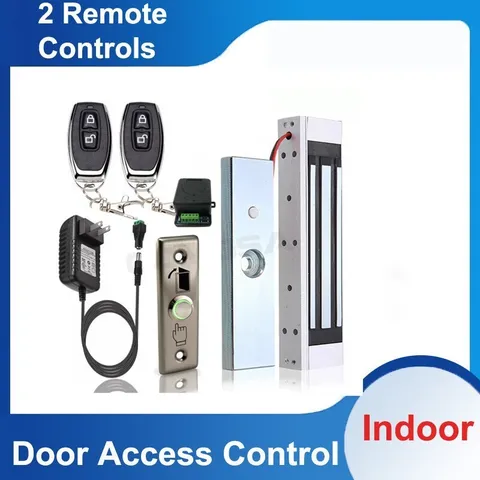 Door Access Control System, Electric Magnetic Lock, 2 Wireless Remote Controls