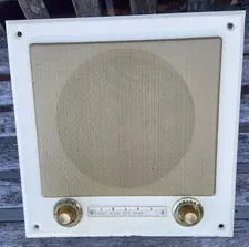 Vintage Wall Mount Radio Intercom Speaker J.W. Davis Dallas Wichita MCM