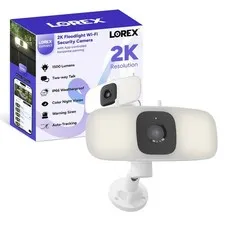 Connect 2K Floodlight Wi-Fi Security Camera | New Connect App | 160° Pan Cove...