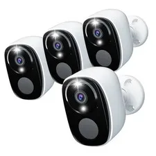 4Pack Security Cameras Wireless Outdoor 2.4G&5G WIFI, 2K Battery Powered