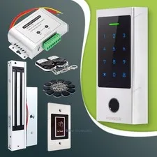 HOMSECUR RFID Fingerprint Door Lock System Magnetic Lock Access Control Free App