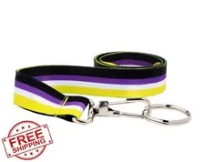 Fundraising For A Cause Non-binary Flag Lanyard 1 Pc