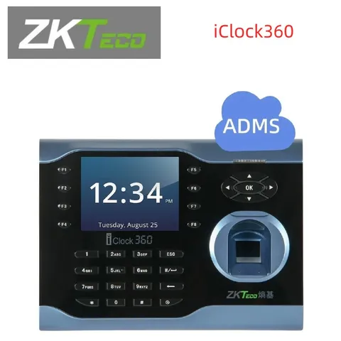 ZKTeco iClock360 TCP/IP Fingerprint Time Clock Attendance Terminal ADMS
