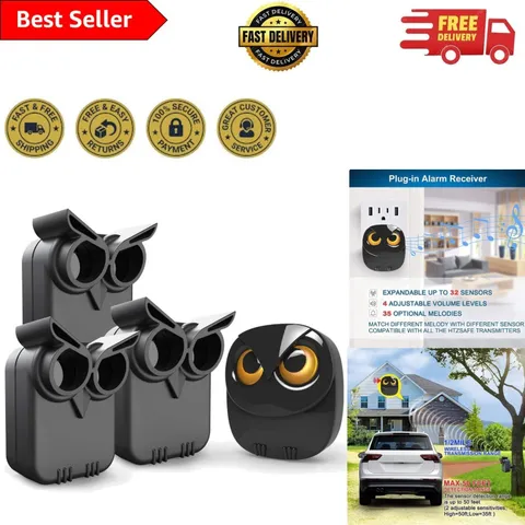 1/2 Mile Motion Sensor Security Alert System with 3 Sensors Included