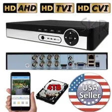 Sikker 8Ch DVR Camera Recorder Surveillance Security System with 4TB hard drive