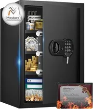 23.62'' Tall Extra Large Home Safe Box Safe with 3 Removable Steel Shelves