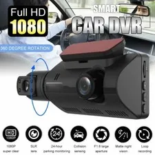Car DVR Dash Cam Dual Lens Video Recorder G-Sensor 1080P Front And Inside Camera