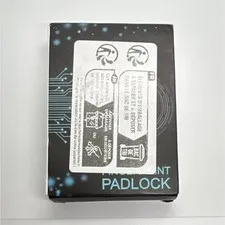 Fingerprint Padlock Electronic Smart Lock Silver Rechargeable Fingerprint Unlock
