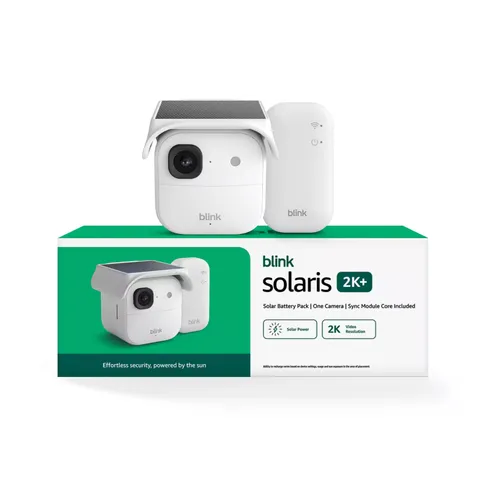 Blink - Solaris 2K+ Solar-powered wireless smart security camera, runs in a...