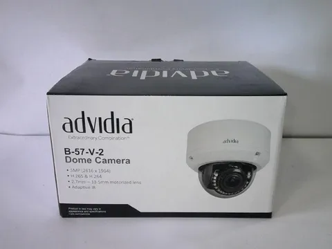 Lot of 5 - Advidia B-57-V-2 H.265 5MP WDR Network IR Fixed Dome Camera 5x Zoom