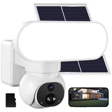 Wireless Floodlight Camera, Solar Flood Light Camera for Home Security