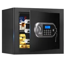 1.3 Cuft Small Fire Proof Safe for Home Documents, Antitheft Safes for Home U...