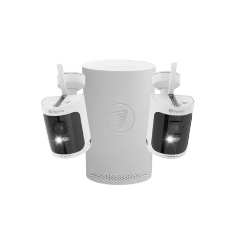Swann AllSecure600 2K Wireless Security Kit with 2 Wire-Free Cameras & NVR Tower