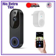 Orbitell 1080p Wireless Video Doorbell Camera Wi-Fi Night Vision Two Way Audio