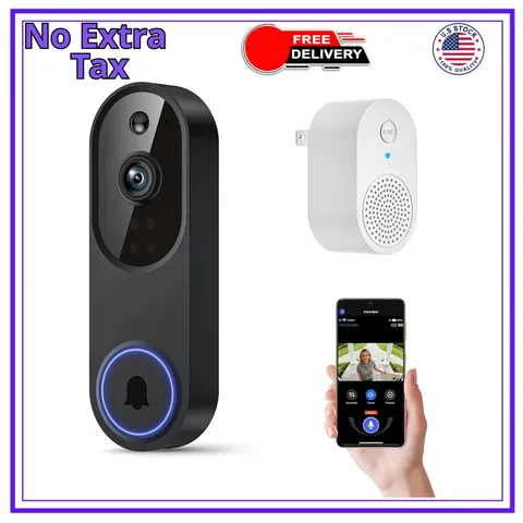 Orbitell 1080p Wireless Video Doorbell Camera Wi-Fi Night Vision Two Way Audio