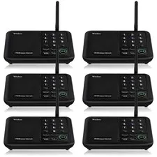 Wireless Intercom System 6 Pack, Room to Room Communication
