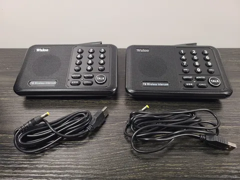 Wuloo WL666-P2 Wireless Intercoms System - Black NEW OPEN BOX
