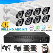 8CH 4CH H.265+ 5MP Lite DVR 1080P Outdoor CCTV Home Security Camera System Kit