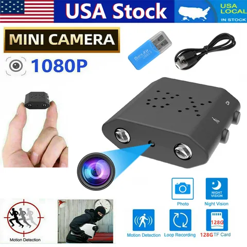 1080P HD Mini Camera Motion Detection Camcorder Night Vision Home Security Cam
