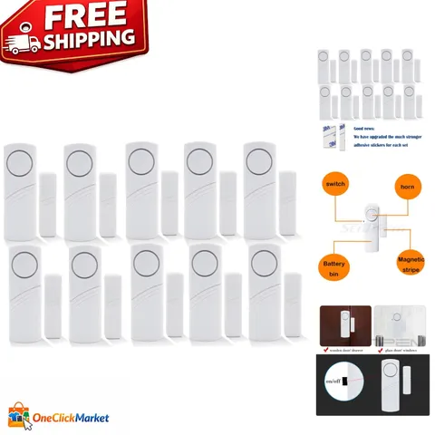 Battery Powered Motion Alert Security Kit - Floor-to-Ceiling Home Protection